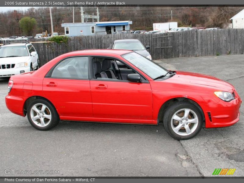 San Remo Red / Anthracite Black 2006 Subaru Impreza 2.5i Sedan