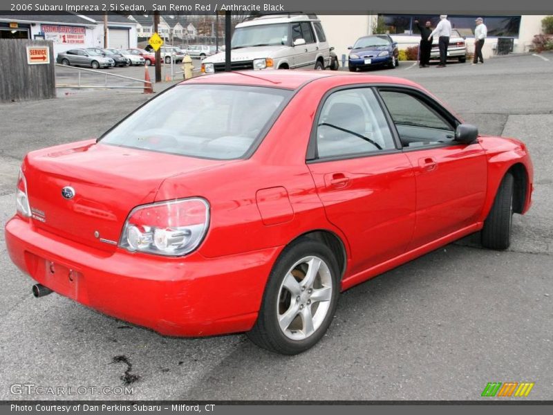 San Remo Red / Anthracite Black 2006 Subaru Impreza 2.5i Sedan