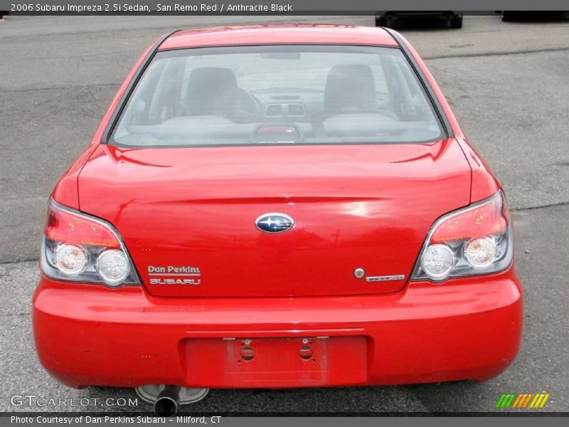 San Remo Red / Anthracite Black 2006 Subaru Impreza 2.5i Sedan