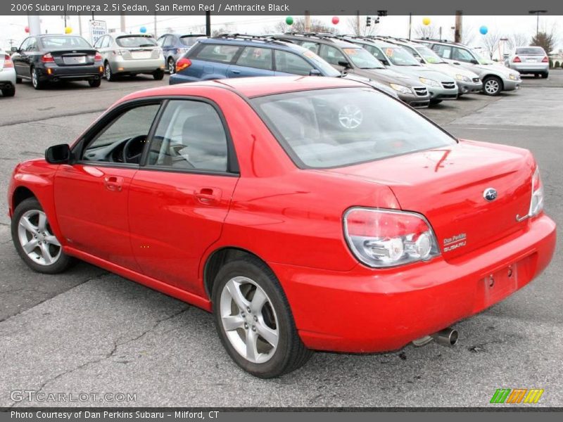 San Remo Red / Anthracite Black 2006 Subaru Impreza 2.5i Sedan