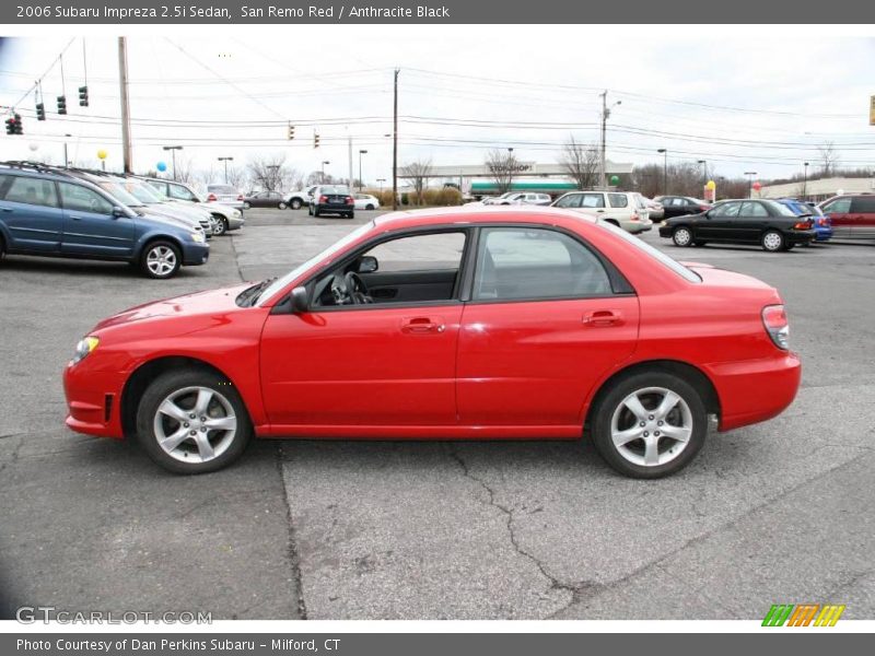San Remo Red / Anthracite Black 2006 Subaru Impreza 2.5i Sedan
