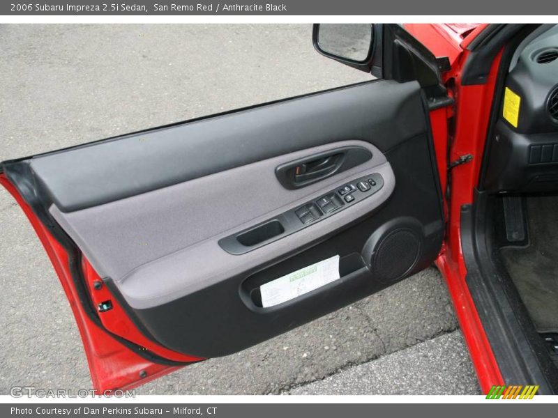 San Remo Red / Anthracite Black 2006 Subaru Impreza 2.5i Sedan