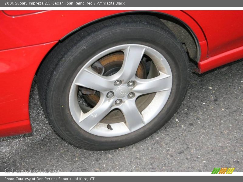 San Remo Red / Anthracite Black 2006 Subaru Impreza 2.5i Sedan