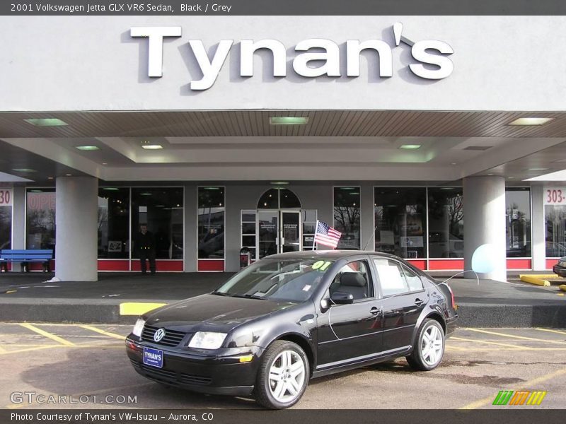 Black / Grey 2001 Volkswagen Jetta GLX VR6 Sedan