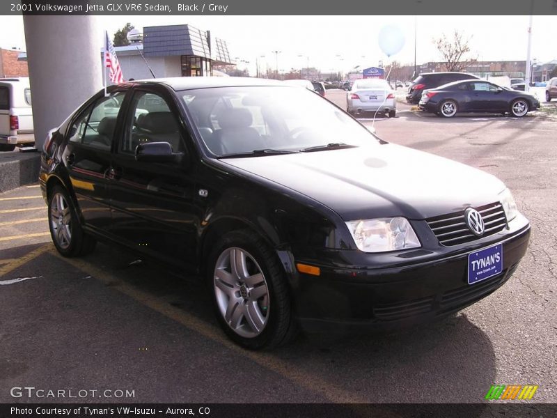 Black / Grey 2001 Volkswagen Jetta GLX VR6 Sedan