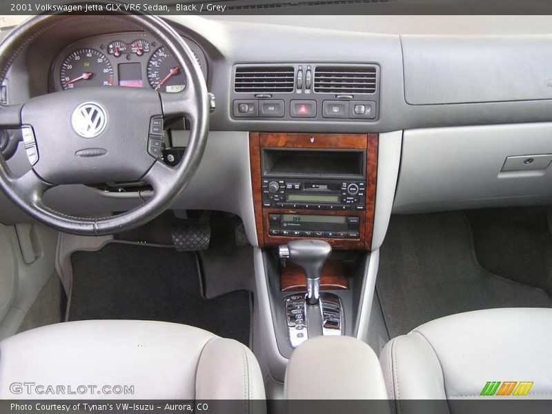 Black / Grey 2001 Volkswagen Jetta GLX VR6 Sedan