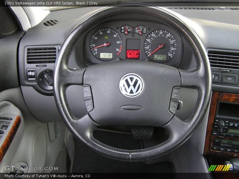 Black / Grey 2001 Volkswagen Jetta GLX VR6 Sedan
