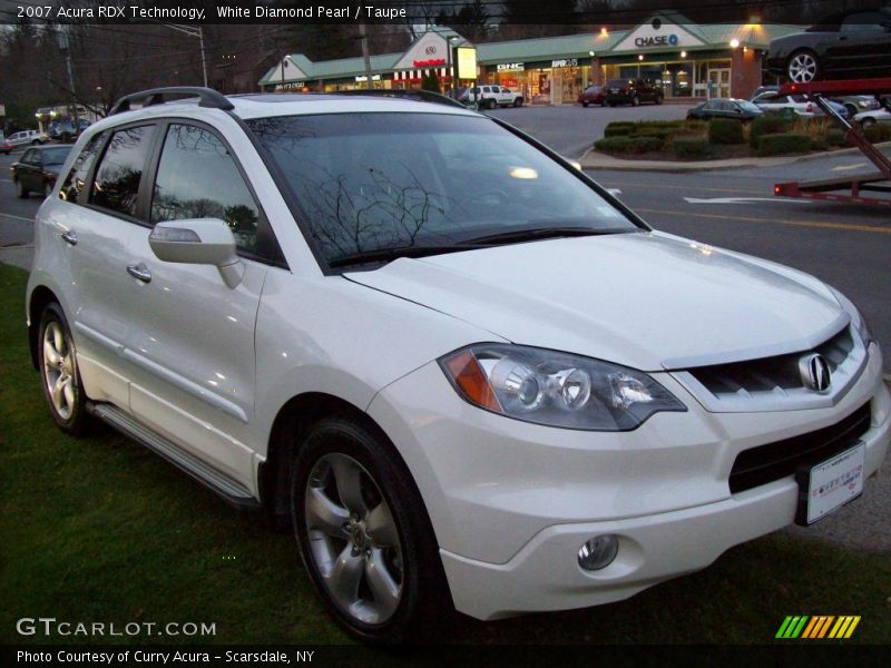 White Diamond Pearl / Taupe 2007 Acura RDX Technology