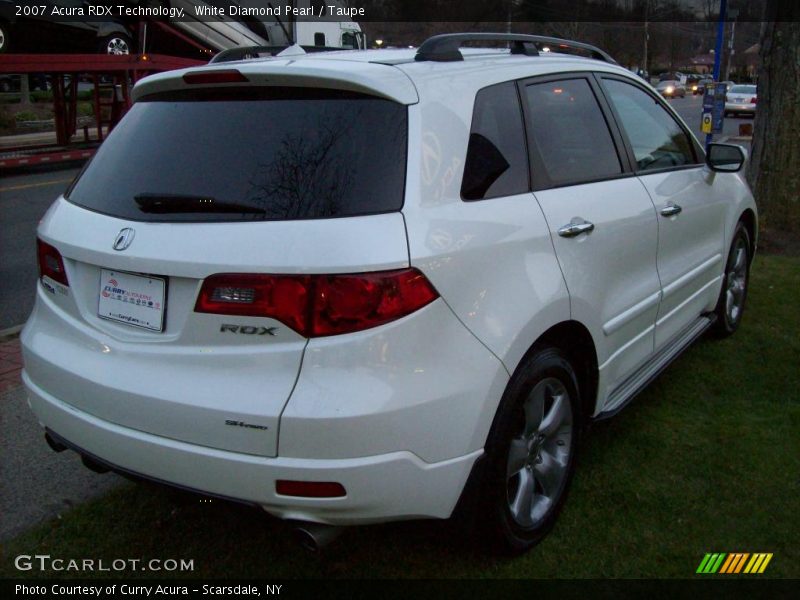 White Diamond Pearl / Taupe 2007 Acura RDX Technology