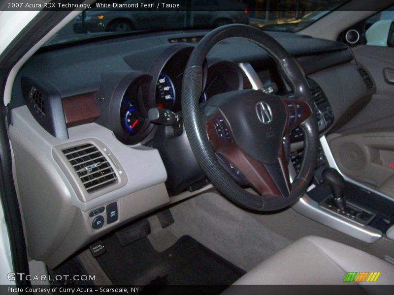 White Diamond Pearl / Taupe 2007 Acura RDX Technology