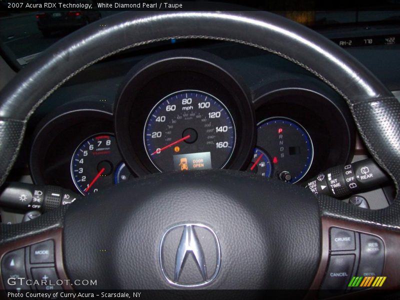 White Diamond Pearl / Taupe 2007 Acura RDX Technology