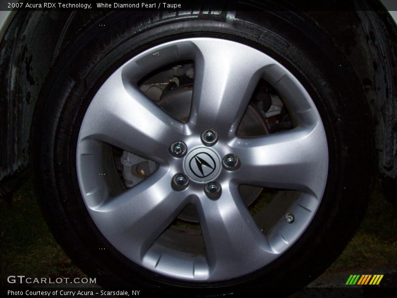 White Diamond Pearl / Taupe 2007 Acura RDX Technology