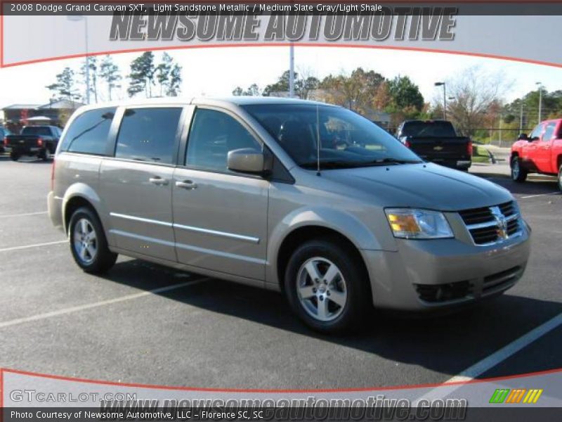 Light Sandstone Metallic / Medium Slate Gray/Light Shale 2008 Dodge Grand Caravan SXT