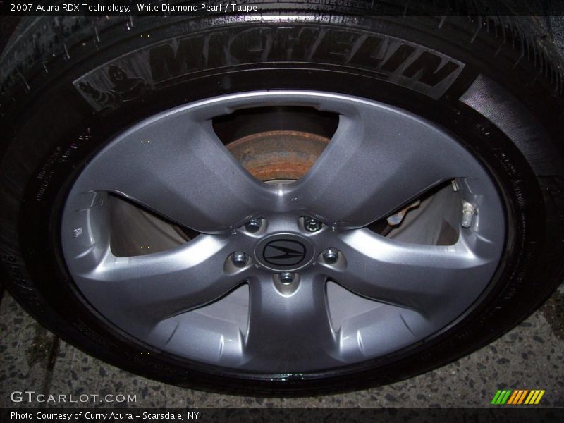 White Diamond Pearl / Taupe 2007 Acura RDX Technology