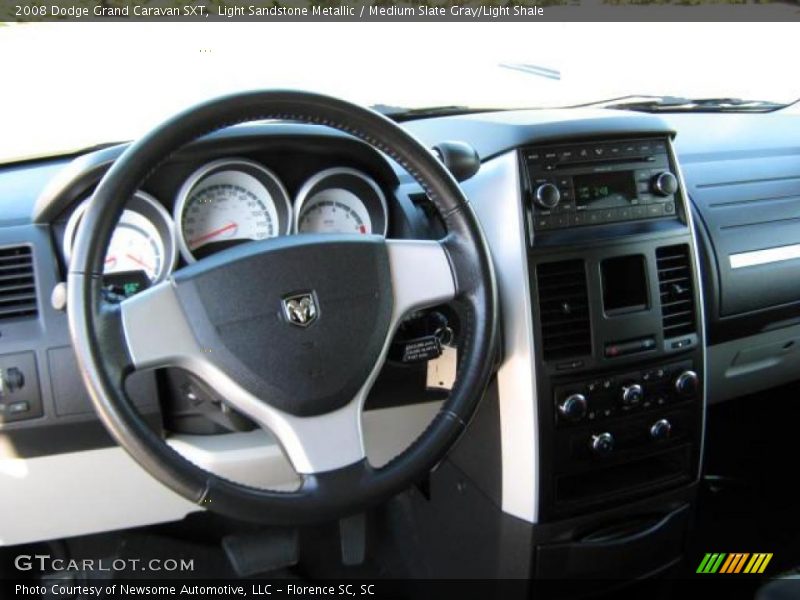 Light Sandstone Metallic / Medium Slate Gray/Light Shale 2008 Dodge Grand Caravan SXT