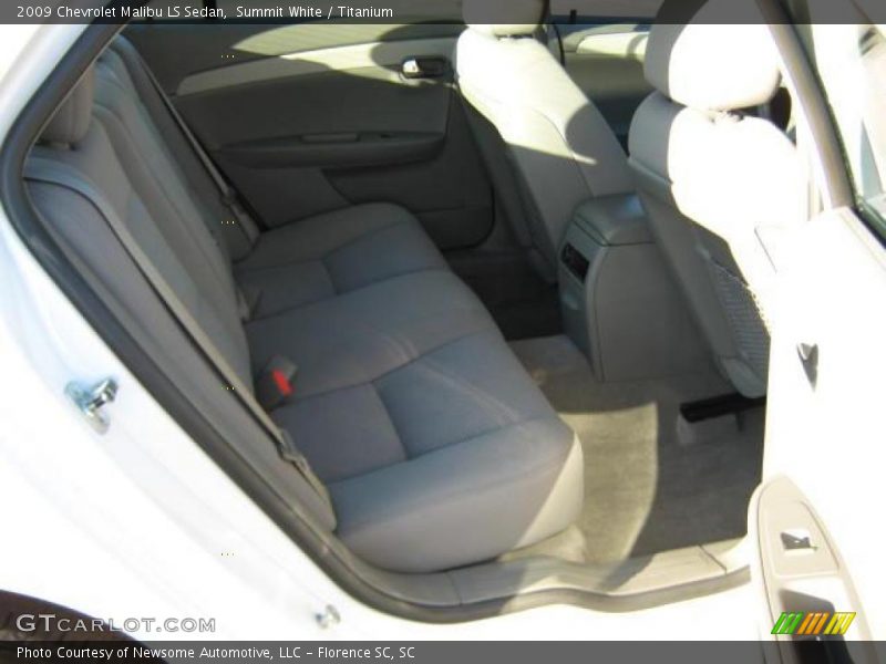 Summit White / Titanium 2009 Chevrolet Malibu LS Sedan