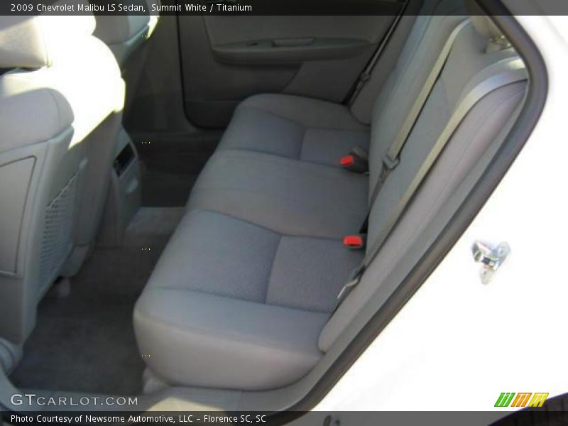 Summit White / Titanium 2009 Chevrolet Malibu LS Sedan