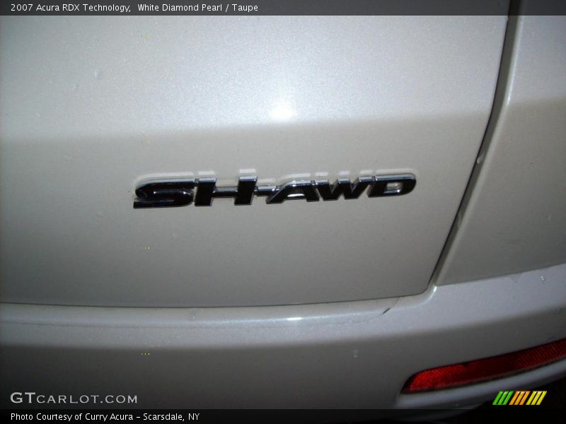 White Diamond Pearl / Taupe 2007 Acura RDX Technology