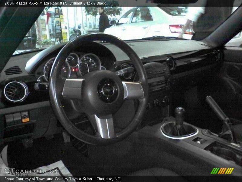 Brilliant Black / Black 2006 Mazda MX-5 Miata Roadster