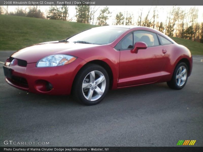 Rave Red / Dark Charcoal 2008 Mitsubishi Eclipse GS Coupe