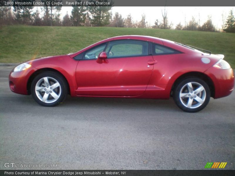 Rave Red / Dark Charcoal 2008 Mitsubishi Eclipse GS Coupe