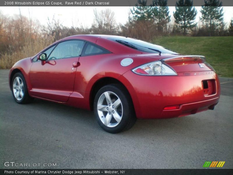 Rave Red / Dark Charcoal 2008 Mitsubishi Eclipse GS Coupe