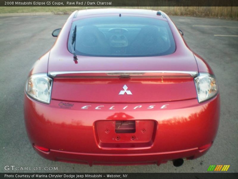 Rave Red / Dark Charcoal 2008 Mitsubishi Eclipse GS Coupe