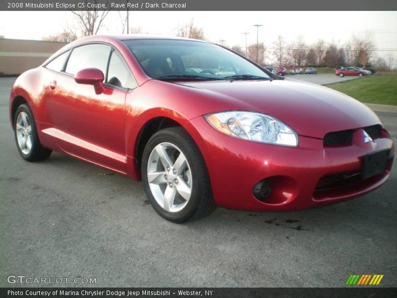 Rave Red / Dark Charcoal 2008 Mitsubishi Eclipse GS Coupe