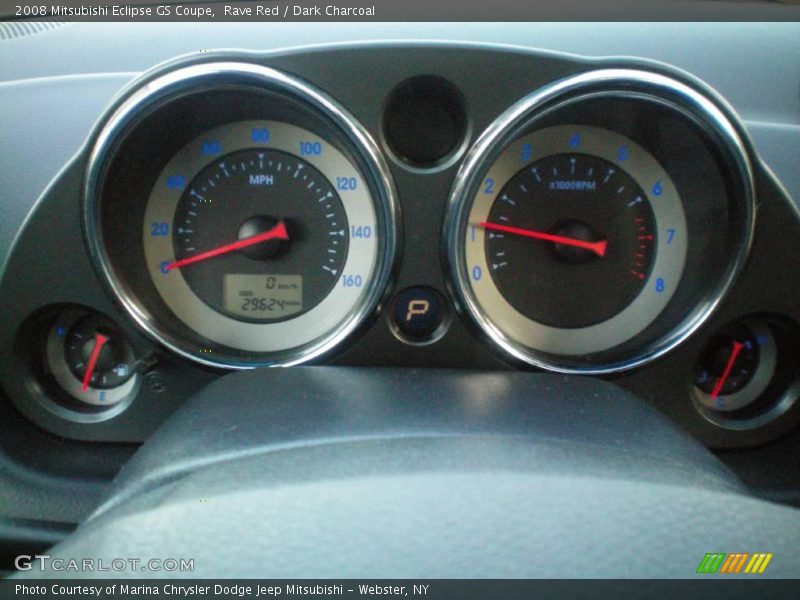 Rave Red / Dark Charcoal 2008 Mitsubishi Eclipse GS Coupe
