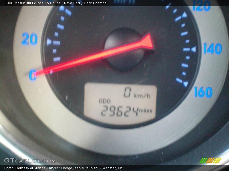 Rave Red / Dark Charcoal 2008 Mitsubishi Eclipse GS Coupe