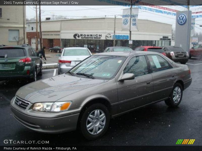 Antique Sage Pearl / Gray 2001 Toyota Camry LE