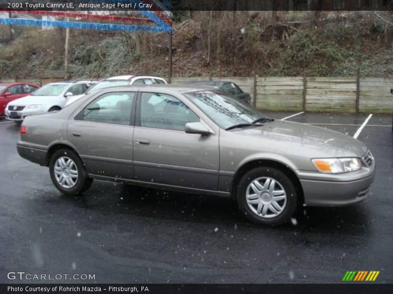 Antique Sage Pearl / Gray 2001 Toyota Camry LE