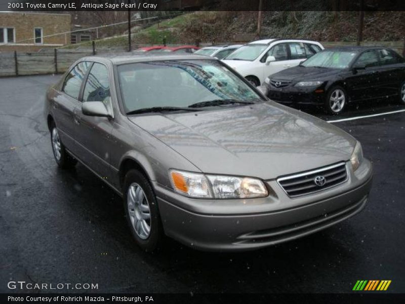 Antique Sage Pearl / Gray 2001 Toyota Camry LE