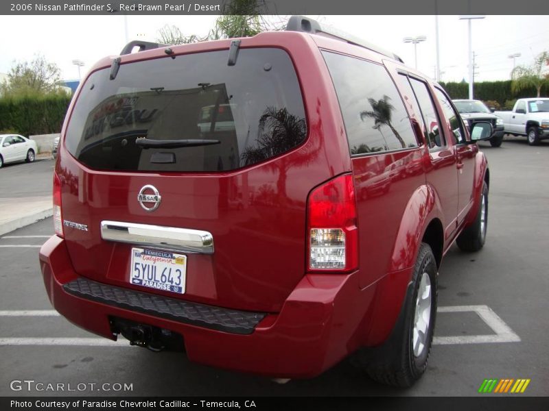 Red Brawn Pearl / Desert 2006 Nissan Pathfinder S