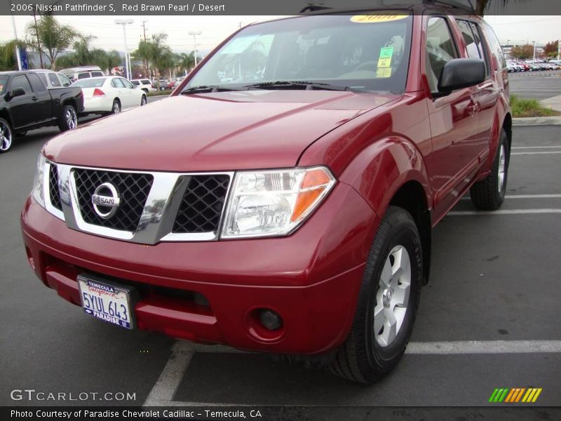 Red Brawn Pearl / Desert 2006 Nissan Pathfinder S