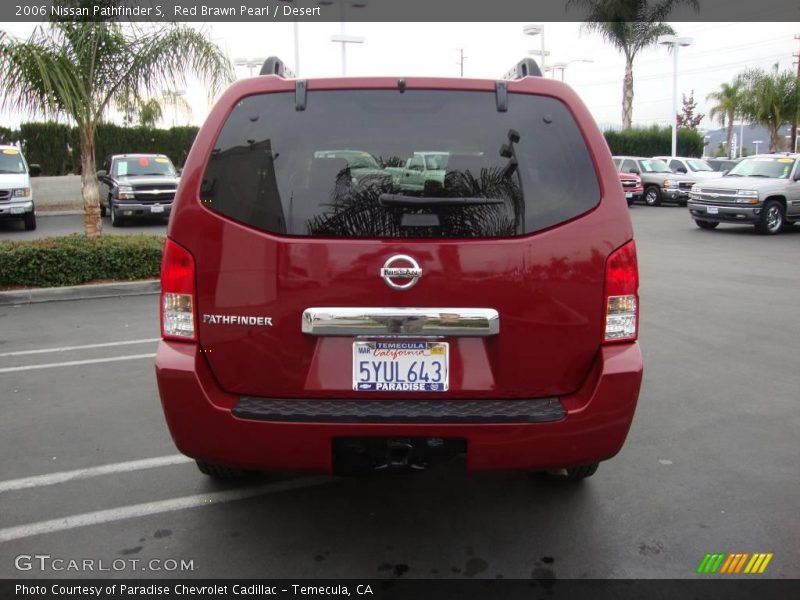 Red Brawn Pearl / Desert 2006 Nissan Pathfinder S