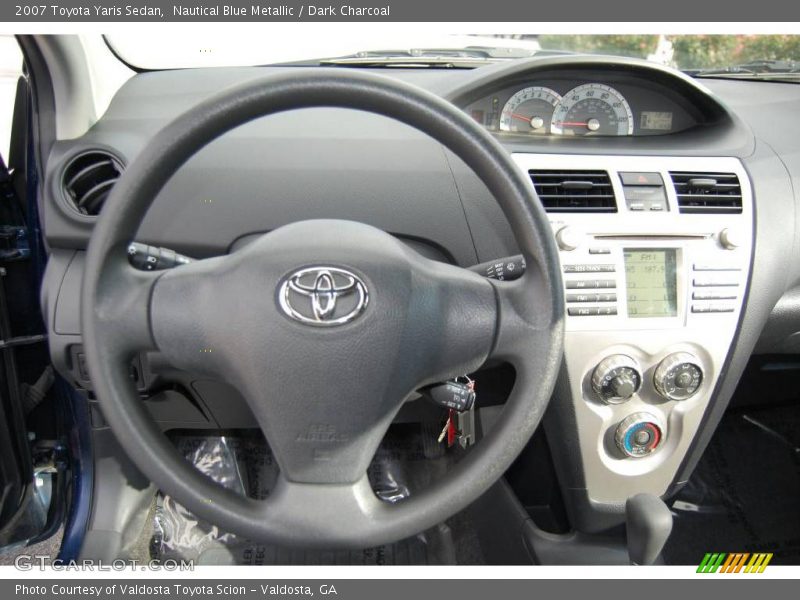 Nautical Blue Metallic / Dark Charcoal 2007 Toyota Yaris Sedan