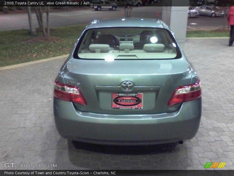 Aloe Green Metallic / Ash 2008 Toyota Camry LE