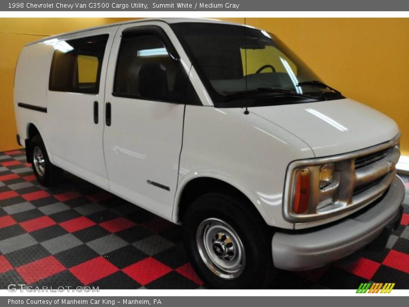 Summit White / Medium Gray 1998 Chevrolet Chevy Van G3500 Cargo Utility