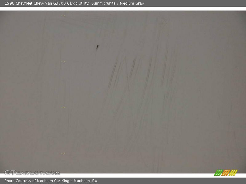 Summit White / Medium Gray 1998 Chevrolet Chevy Van G3500 Cargo Utility