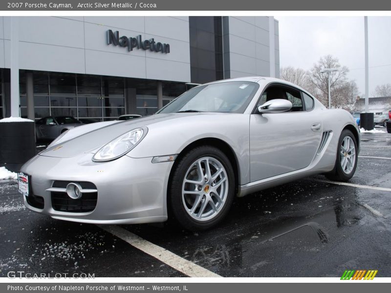 Arctic Silver Metallic / Cocoa 2007 Porsche Cayman