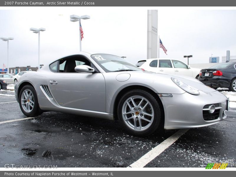 Arctic Silver Metallic / Cocoa 2007 Porsche Cayman