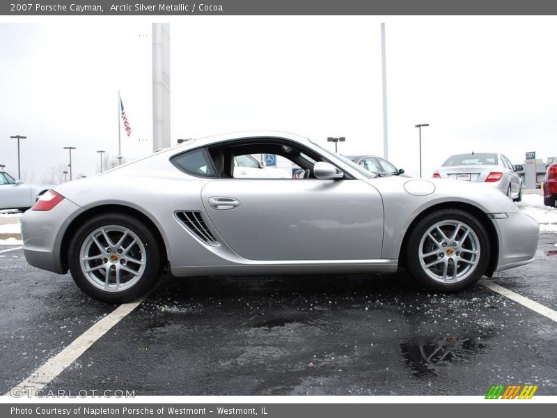 Arctic Silver Metallic / Cocoa 2007 Porsche Cayman