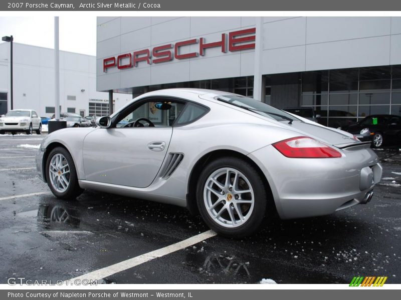 Arctic Silver Metallic / Cocoa 2007 Porsche Cayman