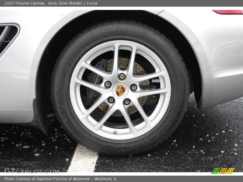 Arctic Silver Metallic / Cocoa 2007 Porsche Cayman