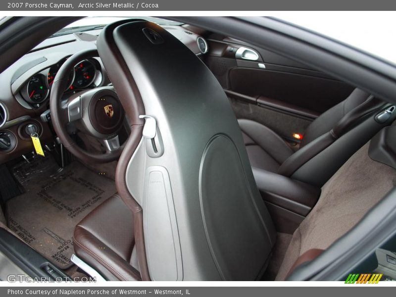 Arctic Silver Metallic / Cocoa 2007 Porsche Cayman