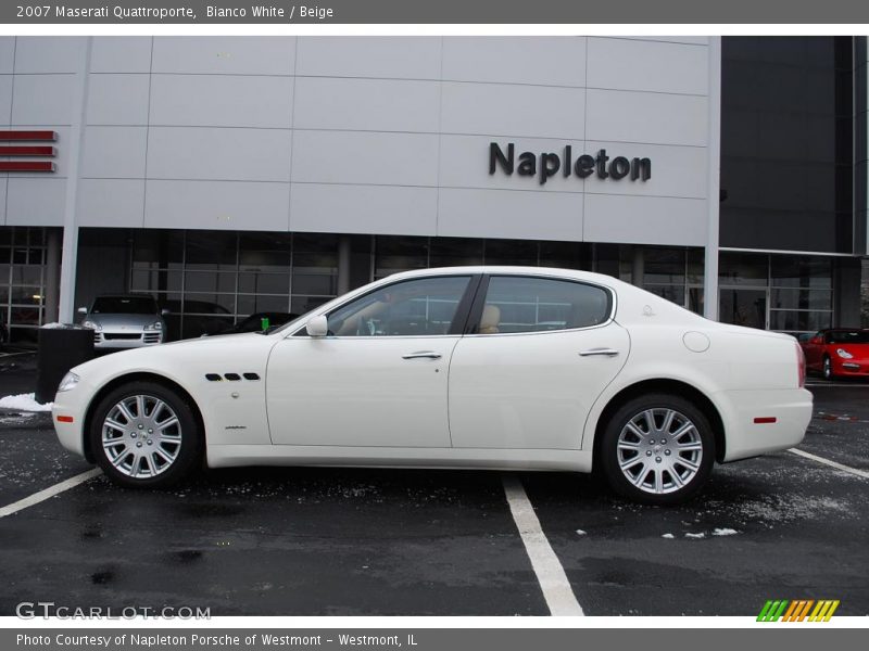 Bianco White / Beige 2007 Maserati Quattroporte