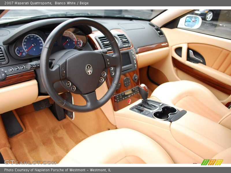 Bianco White / Beige 2007 Maserati Quattroporte