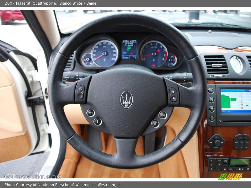 Bianco White / Beige 2007 Maserati Quattroporte