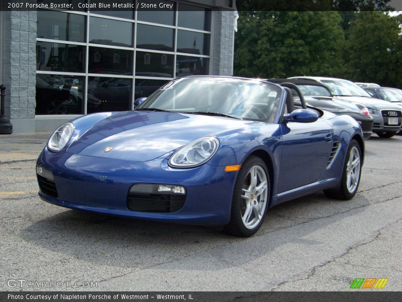 Cobalt Blue Metallic / Stone Grey 2007 Porsche Boxster